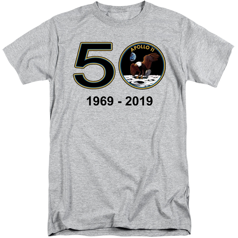 Nasa/apollo 11 50th-s/s Adult Tall 18/1-athletic Heather-xl