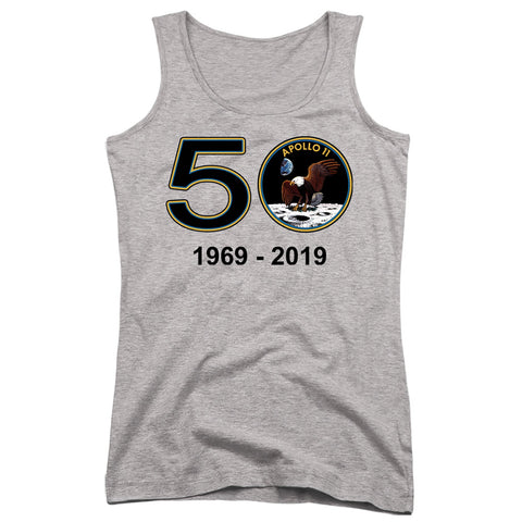 Nasa/apollo 11 50th-juniors Tank Top  -athletic Heather