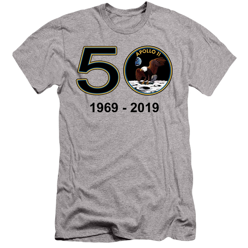 Nasa/apollo 11 50th-s/s Adult 30/1-athletic Heather-sm
