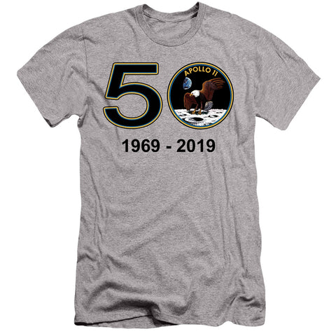 Nasa/apollo 11 50th-s/s Adult 30/1-athletic Heather-sm