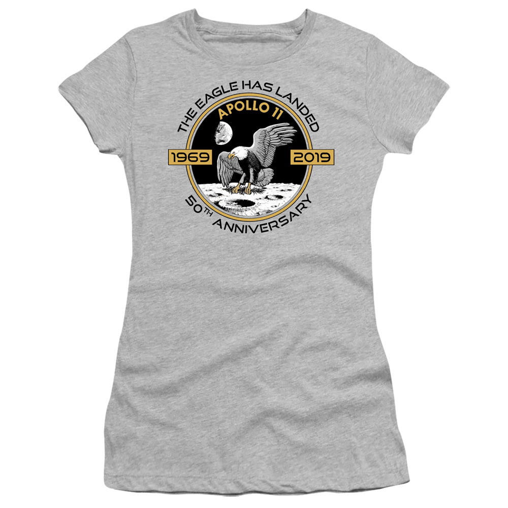 Nasa/apollo Circle 50th-s/s Junior Sheer-athletic Heather
