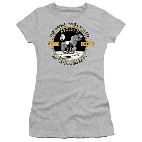 Nasa/apollo Circle 50th-s/s Junior Sheer-athletic Heather