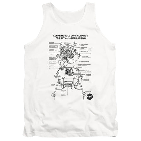 Nasa/lunar Module Diagram-adult Tank-white-sm