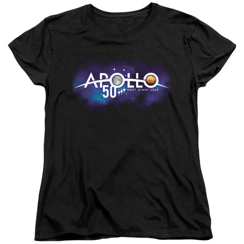 Nasa/next Giant Leap-s/s Women's Tee-black