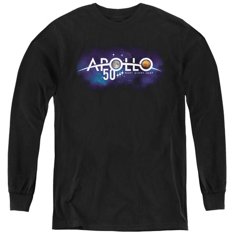 Nasa/next Giant Leap-youth Long Sleeve-black