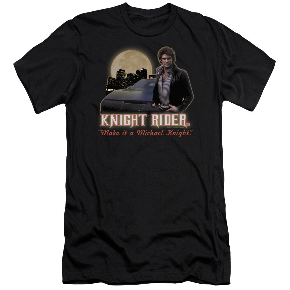 Knight Rider/full Moon - S/s Adult 30/1 - Black