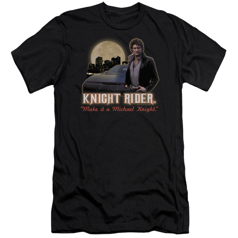 Knight Rider/full Moon - S/s Adult 30/1 - Black