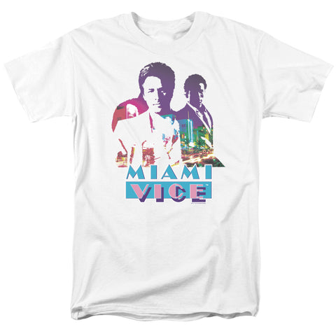 Miami Vice/crockett And Tubbs - S/s Adult 18/1 - White
