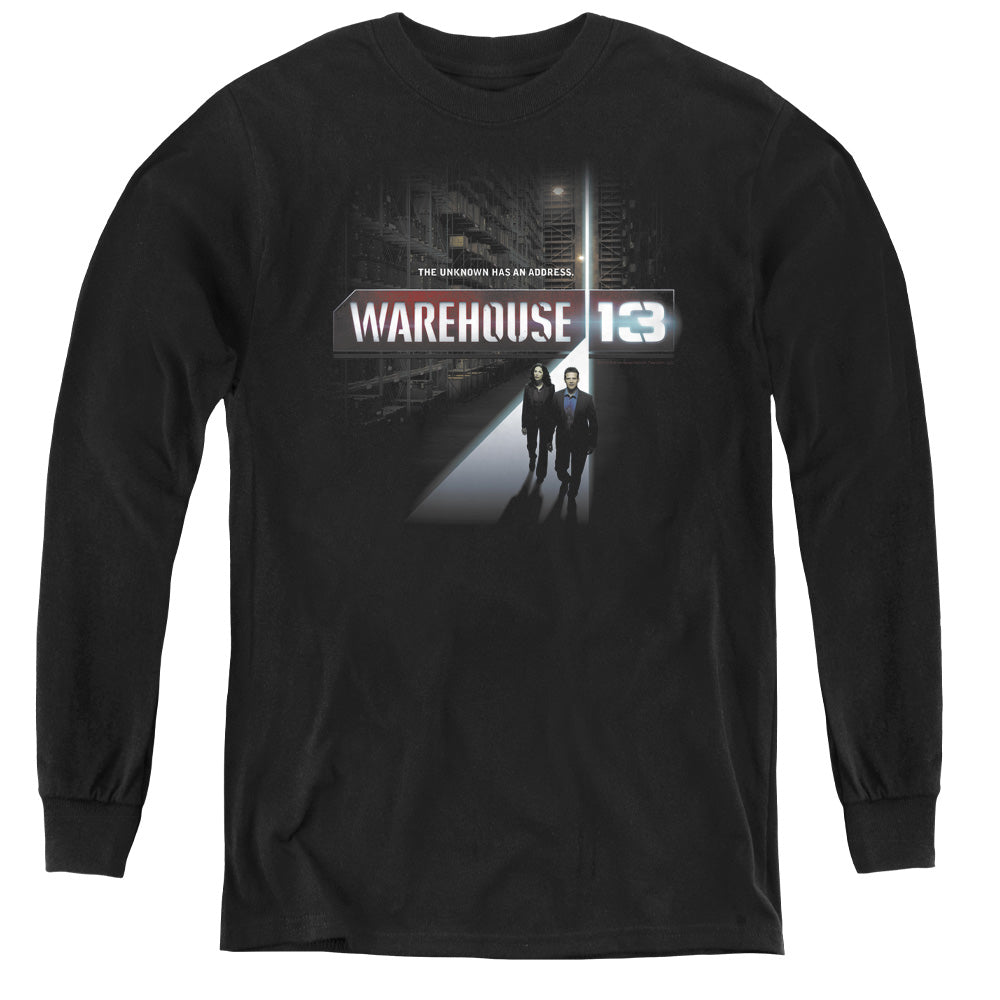 Warehouse 13/the Unknown - Youth Long Sleeve Tee - Black