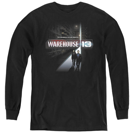 Warehouse 13/the Unknown - Youth Long Sleeve Tee - Black