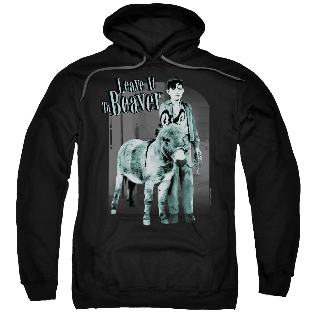 Leave It To Beaver/up To Something-adult Pull-over Hoodie-black