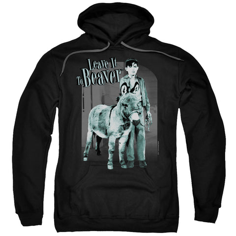 Leave It To Beaver/up To Something-adult Pull-over Hoodie-black