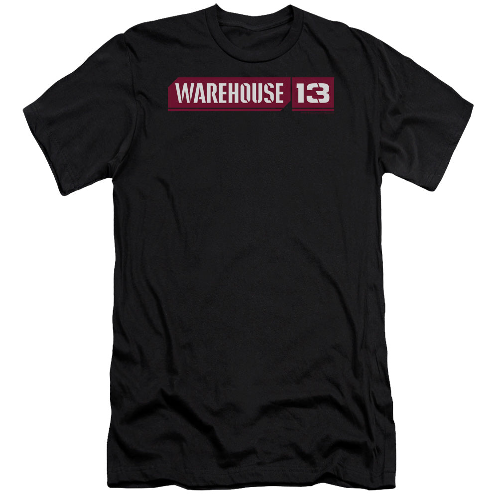 Warehouse 13/logo-premuim Canvas Adult Slim Fit 30/1-black