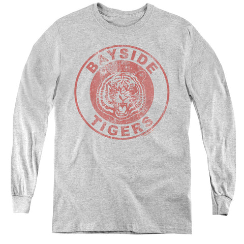 Saved By The Bell/tigers - Youth Long Sleeve Tee - Athletic Heather