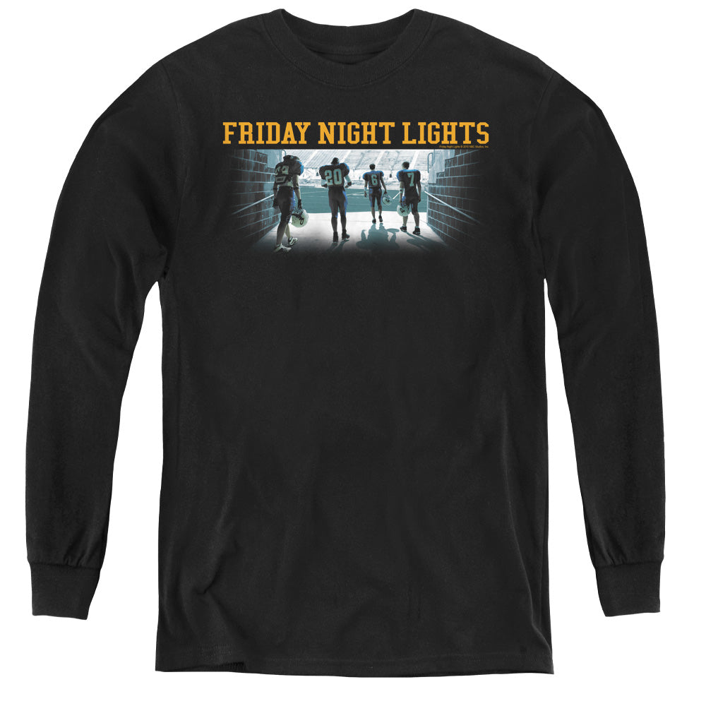 Friday Night Lights/game Time - Youth Long Sleeve Tee - Black - Sm - Black - Sm