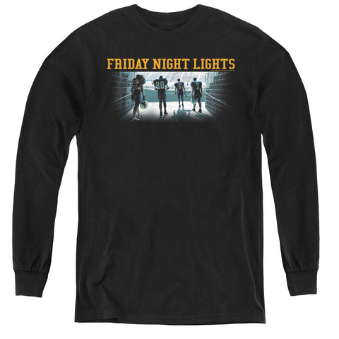 Friday Night Lights/game Time - Youth Long Sleeve Tee - Black - Sm - Black - Sm