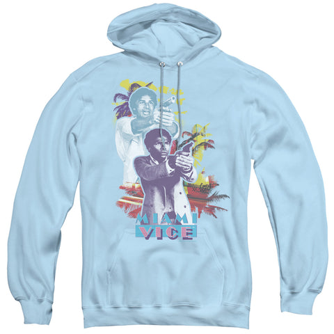Miami Vice/freeze - Adult Pull-over Hoodie - Light Blue - Sm