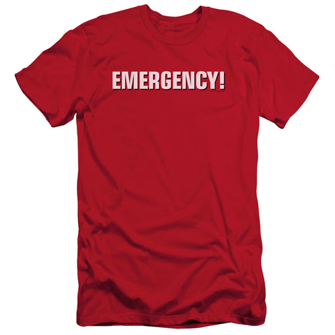 Emergency/logo - S/s Adult 30/1 - Red