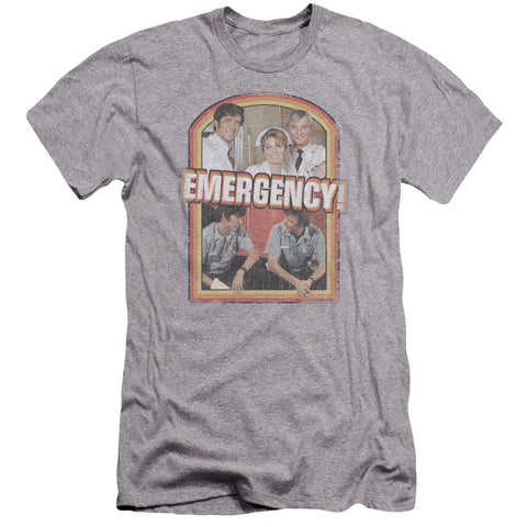Emergency/retro Cast-premuim Canvas Adult Slim Fit 30/1-athletic Heather