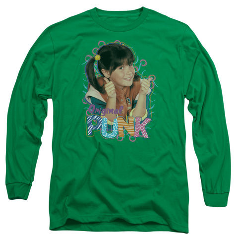 Punky Brewster/original Punk - L/s Adult 18/1 - Kelly Green