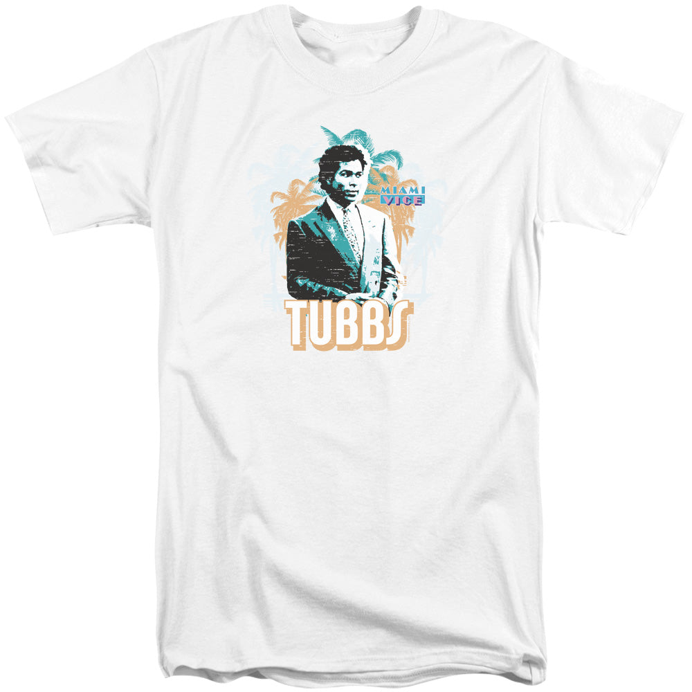 Miami Vice/tubbs-s/s Adult Tall-white