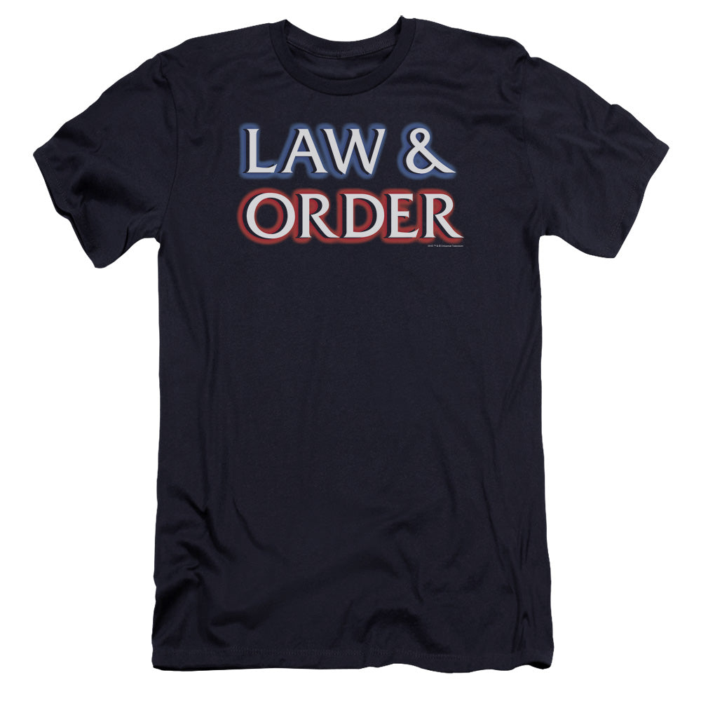 Law And Order/logo-premuim Canvas Adult Slim Fit 30/1-navy