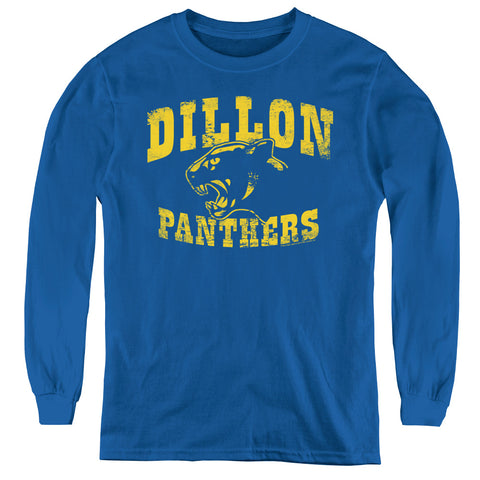 Friday Night Lights/panthers - Youth Long Sleeve Tee - Royal Blue - Sm