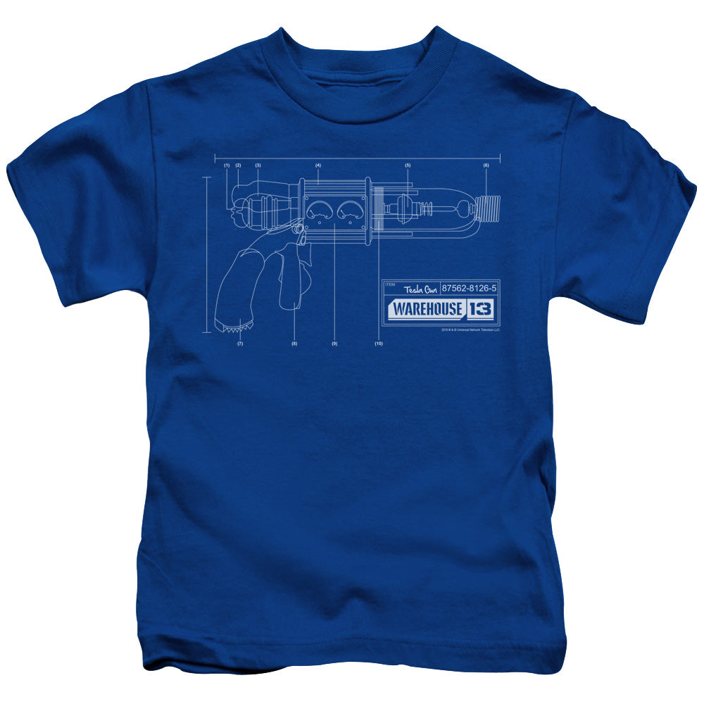 Warehouse 13/tesla Gun - S/s Juvenile 18/1 - Royal Blue
