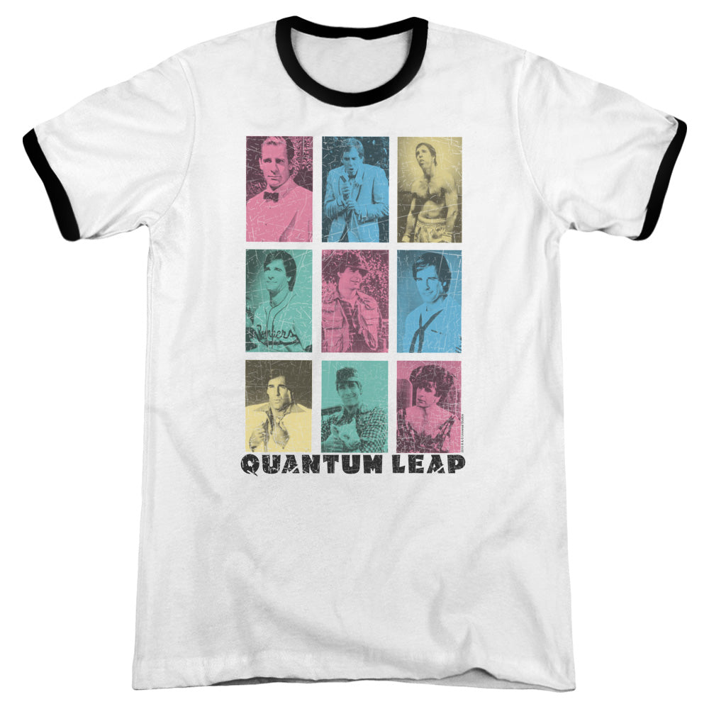 Quantum Leap/faces Of Sam - Adult Ringer - White/black