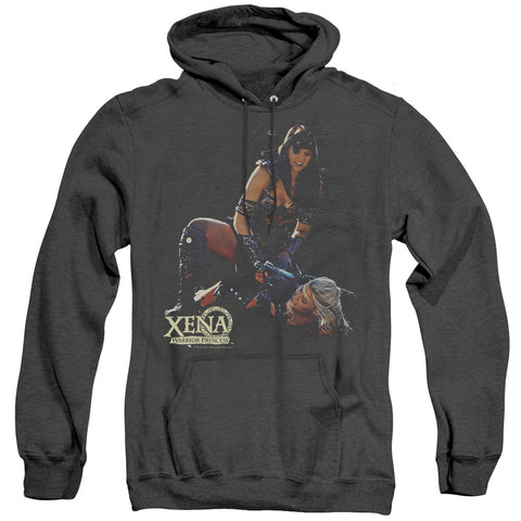 Xena/in Control - Adult Heather Hoodie - Black