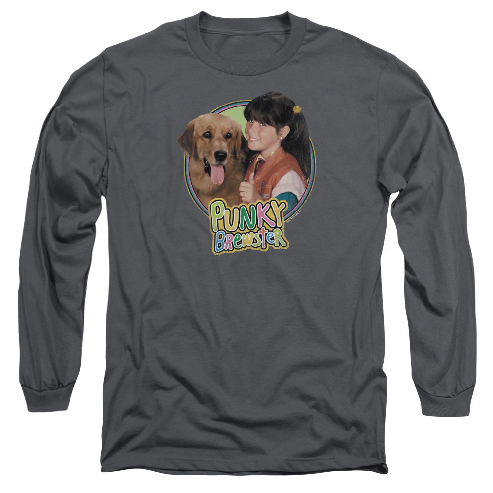 Punky Brewster/punky & Brandon - L/s Adult 18/1 - Charcoal