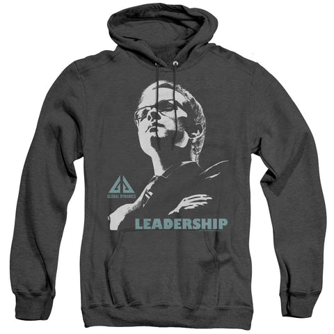 Eureka/leadership Poster - Adult Heather Hoodie - Black