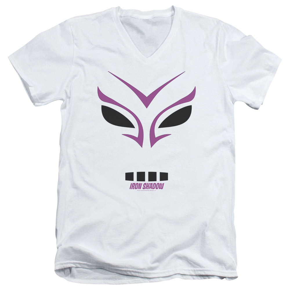 Warehouse 13/iron Shadow - S/s Adult V-neck - White