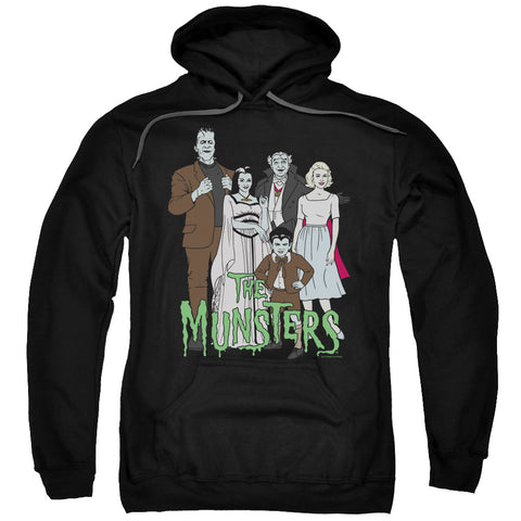 The Munsters/the Family-adult Pull-over Hoodie-black
