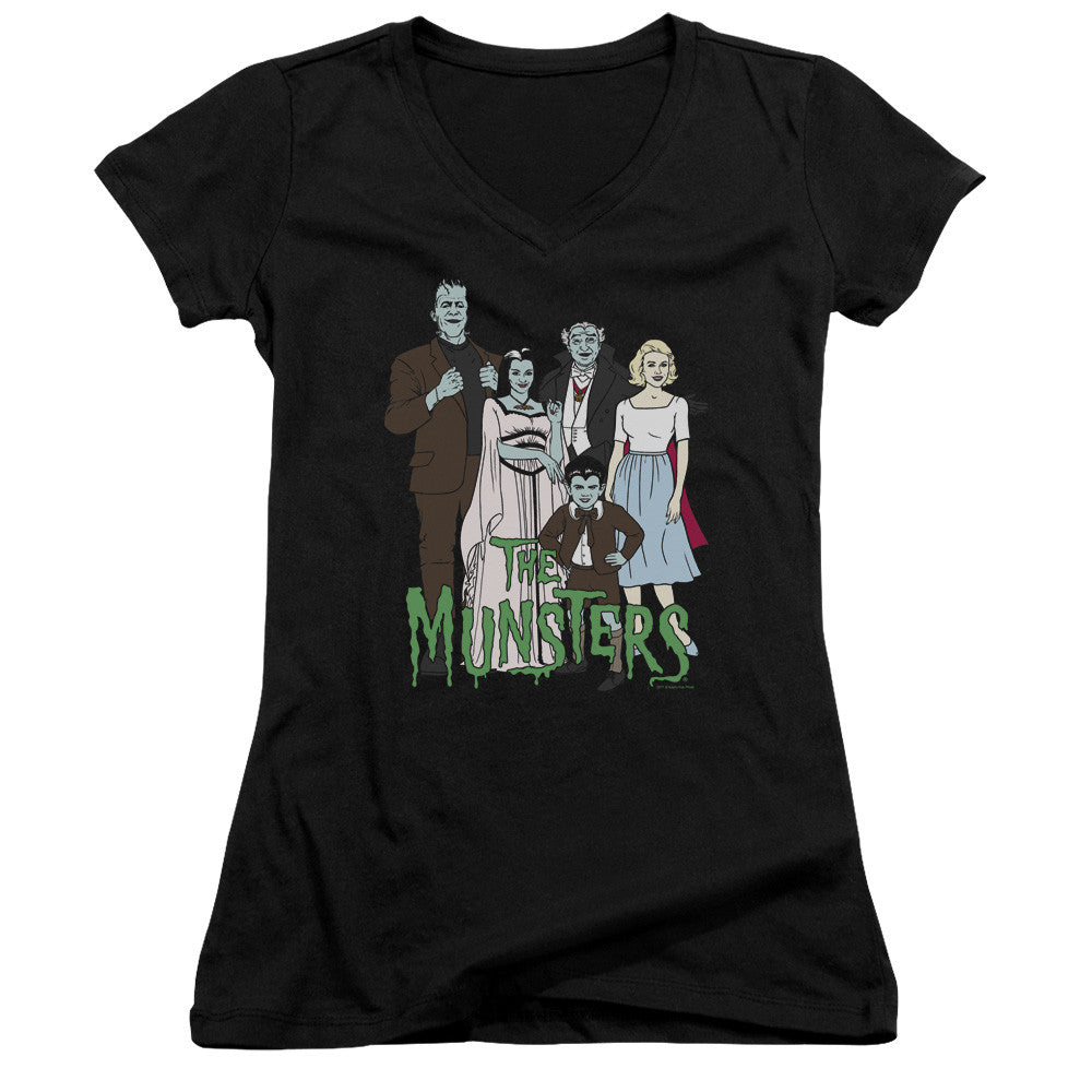 Juniors Sheer Cap Sleeve V-Neck