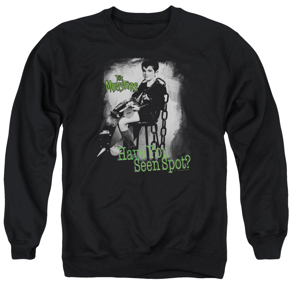 The Munsters/have You Seen Spot - Adult Crewneck Sweatshirt - Black