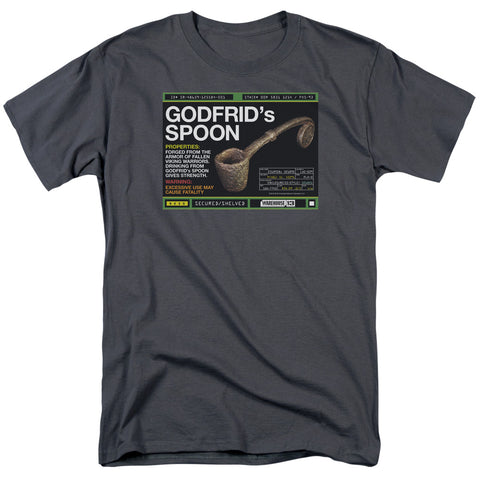 Warehouse 13/godfrid Spoon - S/s Adult 18/1 - Charcoal