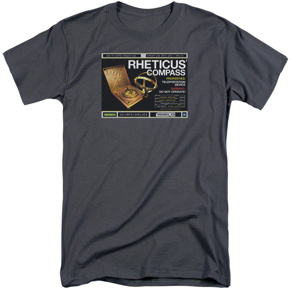 Warehouse 13/rheticus Compass-s/s Adult Tall-charcoal
