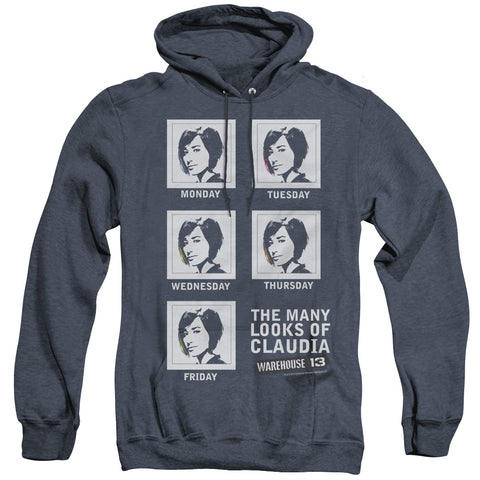 Warehouse 13/many Looks - Adult Heather Hoodie - Navy