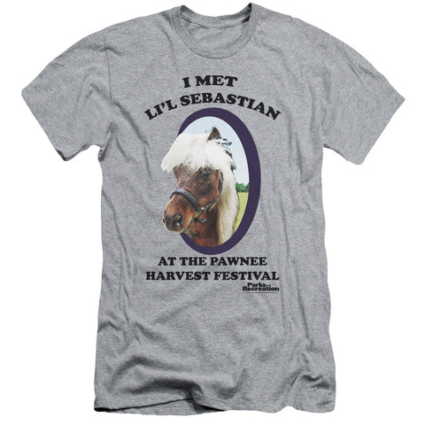 Parks And Rec/lil Sebastian - S/s Adult 30/1 - Athletic Heather