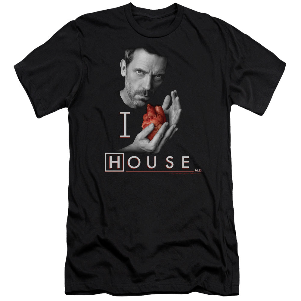 House/i Heart House - S/s Adult 30/1 - Black
