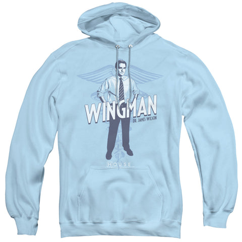 House/wingman - Adult Pull-over Hoodie - Light Blue - Sm
