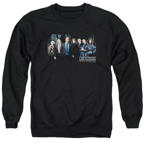 Law And Order Svu/cast - Adult Crewneck Sweatshirt - Black