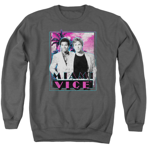 Miami Vice/gotchya - Adult Crewneck Sweatshirt - Charcoal