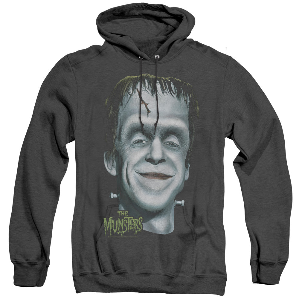 The Munsters/hermans Head - Adult Heather Hoodie - Black