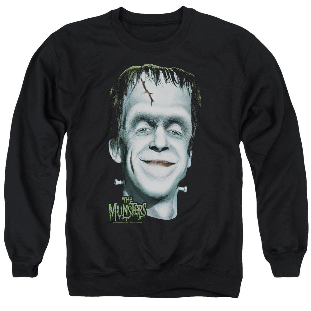 The Munsters/hermans Head - Adult Crewneck Sweatshirt - Black