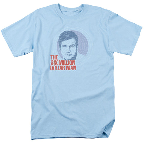 Six Million Dollar Man/i See You - S/s Adult 18/1 - Light Blue