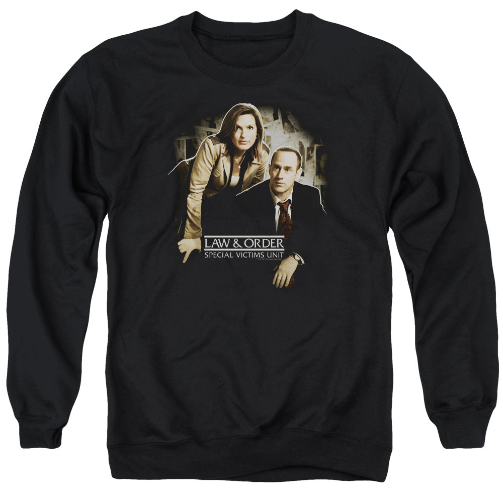 Law And Order Svu/helping Victims - Adult Crewneck Sweatshirt - Black