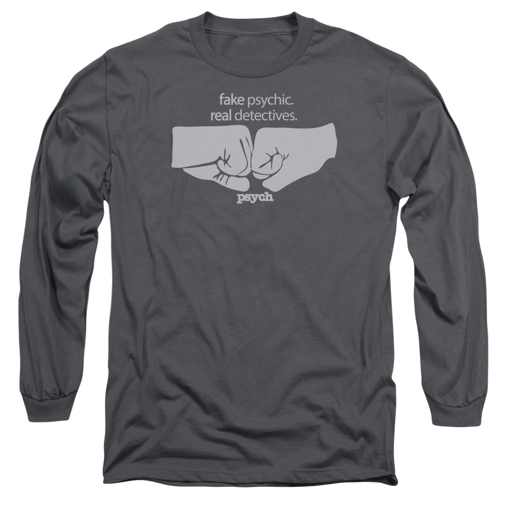 Psych/fist Bump-l/s Adult 18/1-charcoal