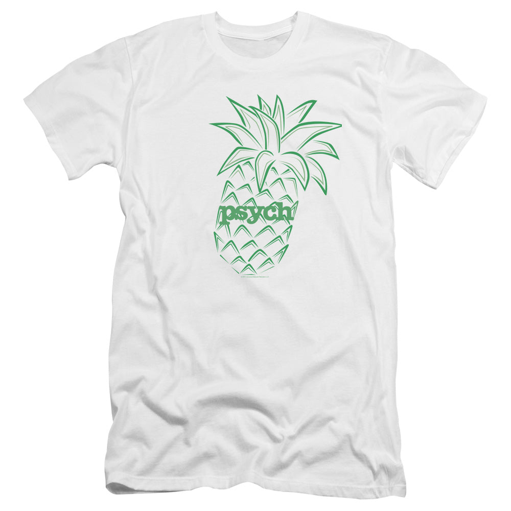 Psych/pineapple-premuim Canvas Adult Slim Fit 30/1-white